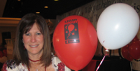 Leukemia and lymphoma Light the Night Awards Ceremony - February 2011 - Miriam with balloons